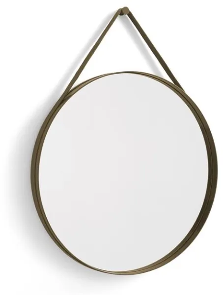 HAY Strap No 2 Spejl Ø70 Lysebrun